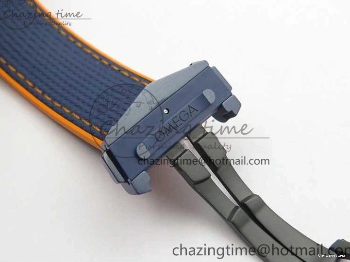 0316 Planet Ocean 45.5mm Big Blue Real Ceramic VSF 1:1 Best Edition on Blue Rubber Strap A8906 Super Clone Unique 7896